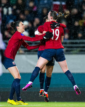 Elisabeth Terland of Norway celebrates