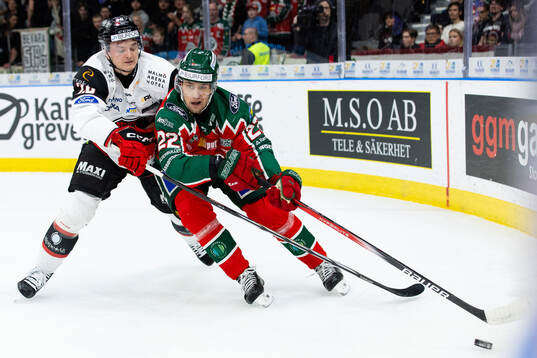 Malmö Redhawks Teemu Kivihalme och Frölundas Linus Nässen