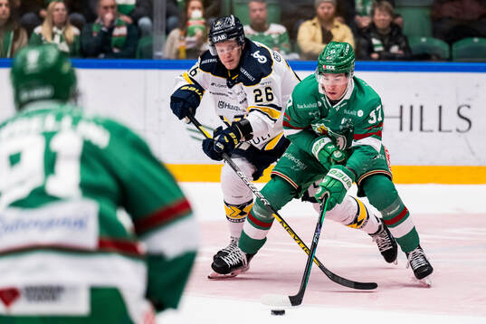 HV71s Tommi Tikka och Rögles Albin Sundsvik