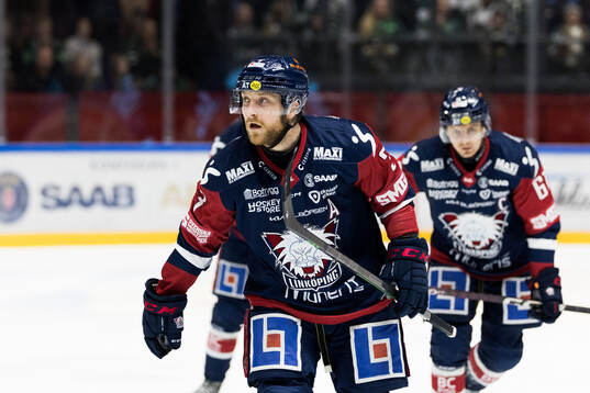 Linköpings Linus Hultström jublar