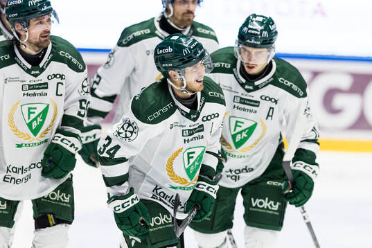 Färjestads Michael Lindqvist jublar