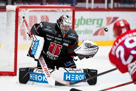 Örebros målvakt Jhonas Enroth och Timrås Filip Hållander