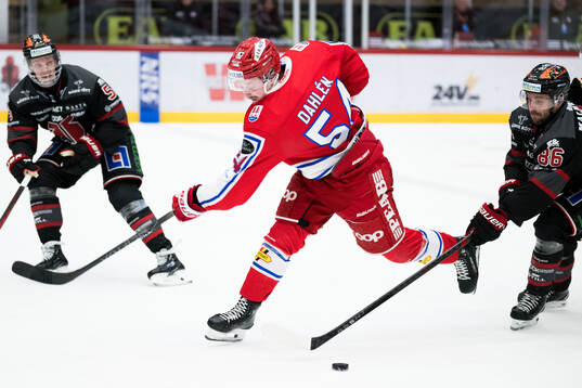 Timrås Jonathan Dahlén och Örebros Mathias Bromé