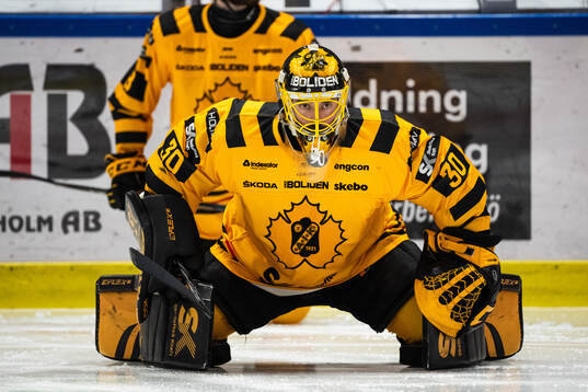 Skellefteås målvakt Gustaf Lindvall