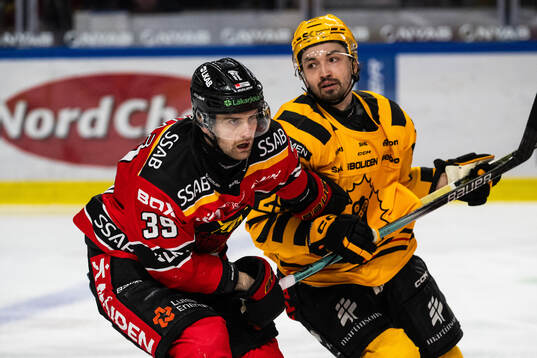 Luleås Pontus Själin och Skellefteås Dylan Sikura