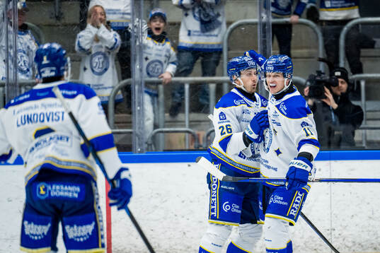 Leksands Patrik Norén jublar