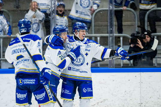 Leksands Patrik Norén jublar
