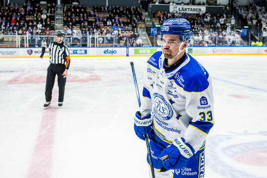 Leksands Eddie Larsson jublar