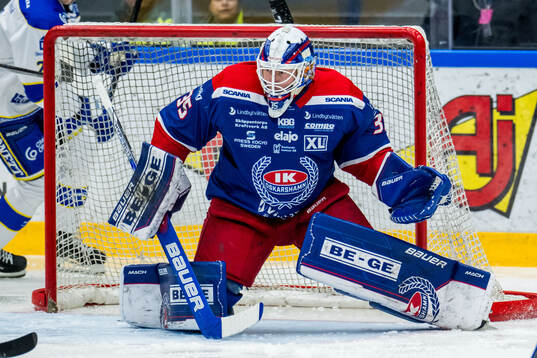 Oskarshamns målvakt Emil Kruse