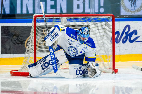 Leksands målvakt Filip Larsson