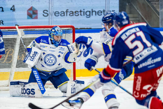 Leksands målvakt Filip Larsson