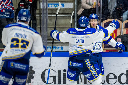 Leksands Max Veronneau jublar