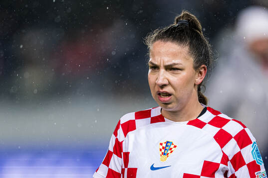 Ružica Krajinović of Croatia looks dejected