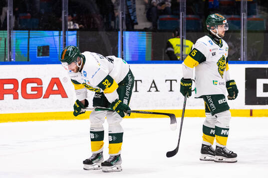 Björklövens Jacob Olofsson och Mattias Nörstebö deppar