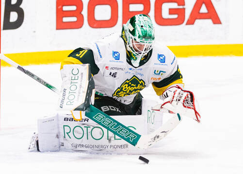 Björklövens målvakt Niklas Svedberg