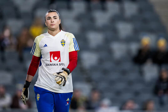 Goalkeeper Zecira Musovic of Sweden