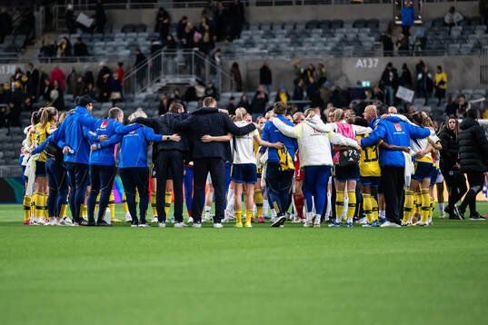 Players of Sweden gather