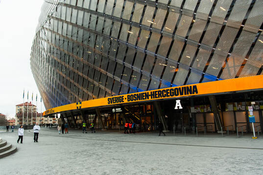 Exterior view of Tele2 Arena