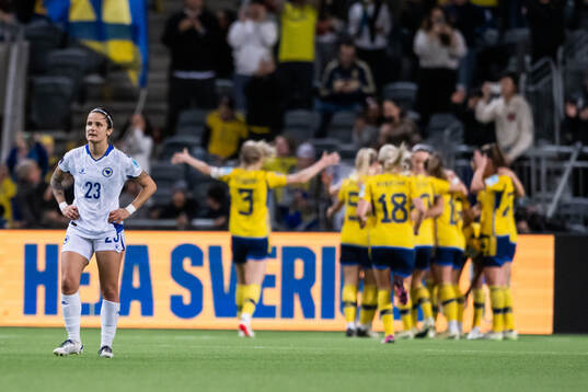 Aida Hadžic of Bosnia and Herzegovina looks dejected