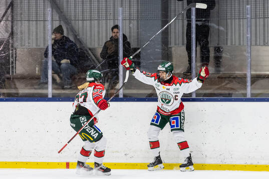 Frölundas Michelle Karvinen jublar