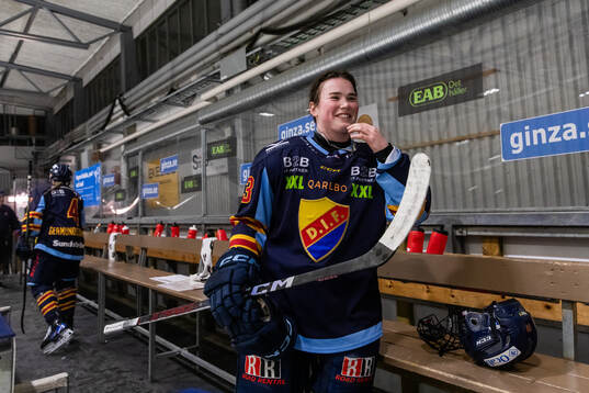 Djurgårdens Hana Haasova jublar
