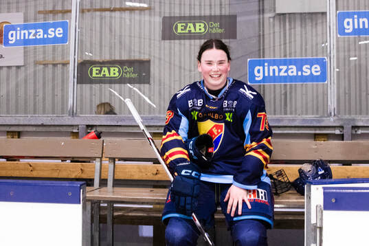 Djurgårdens Hana Haasova jublar