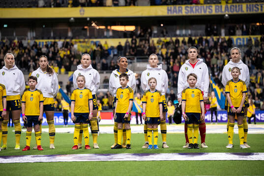 Matilda Vinberg, Madelen Janogy, Amanda Nildén, goalkeeper