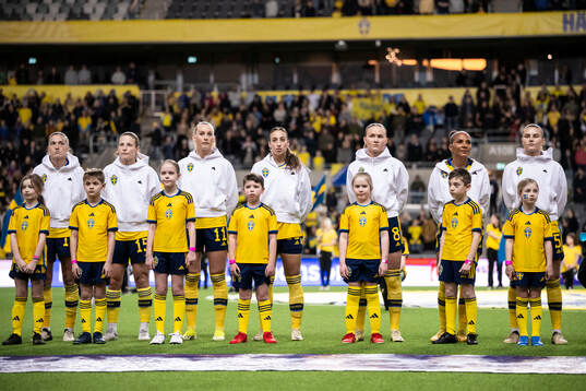 Filippa Angeldahl, Anna Anvegård, Stina Blackstenius,