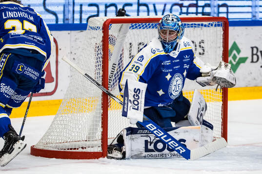 Leksands målvakt Filip Larsson