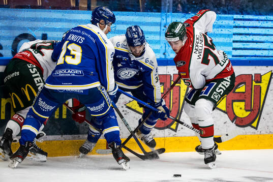 Leksands Eddie Larsson och Frölundas David Edstrom