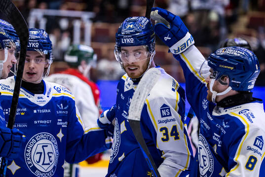 Leksands Peter Cehlarik jublar