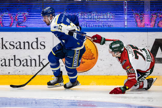 Leksands Marek Hrivik och Frölundas David Edstrom