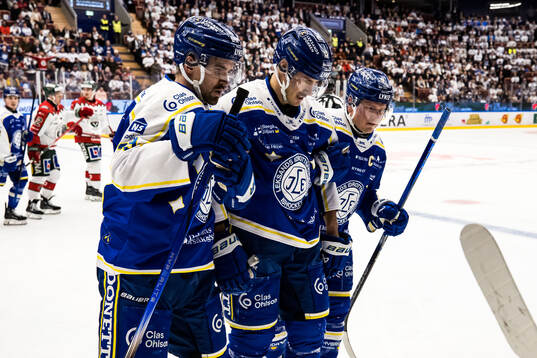 Leksands Eddie Larsson, Jon Knuts och Patrik Zackrisson