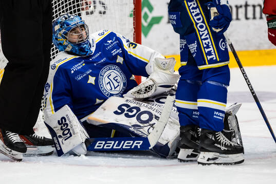 Leksands målvakt Filip Larsson