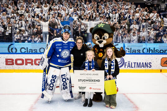 Leksands målvakt Filip Larsson utsedd till matchens lirare
