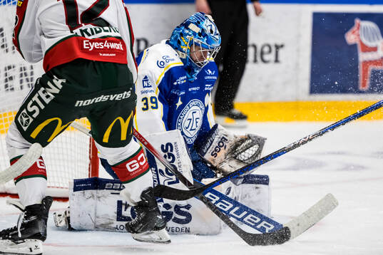Leksands målvakt Filip Larsson