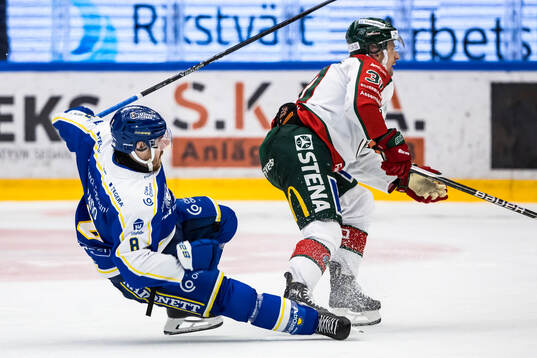 Leksands Matt Caito och Frölundas Nicklas Lasu