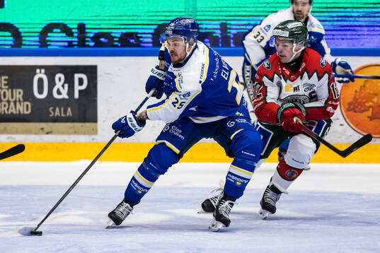Leksands Lucas Elvenes och Frölundas Max Friberg