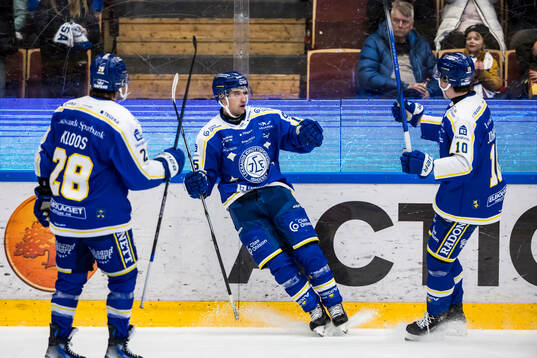 Leksands Max Veronneau jublar