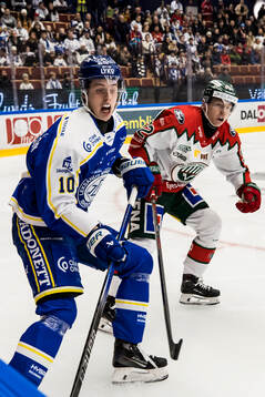 Leksands Anton Johansson och Frölundas Noah Hasa