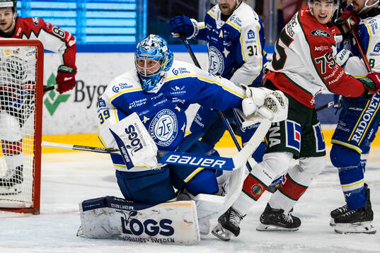 Leksands målvakt Filip Larsson