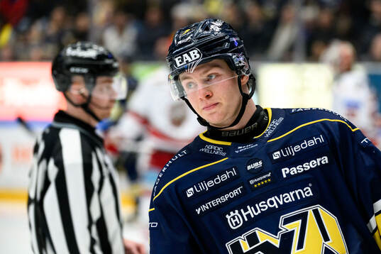 HV71s Victor Sjöholm deppar