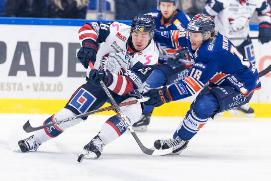 Linköpings Remi Elie och Växjös Marcus Sylvegård