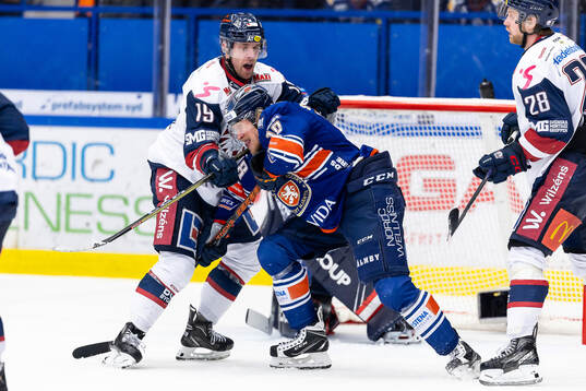 Linköpings Patrick Russell och Växjös Marcus Sylvegård