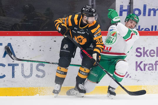 Skellefteås Oscar Lindberg och Rögles Brandon Davidson