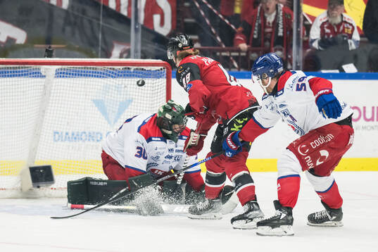 Oskarshamns målvakt Tomas Rydén Malmö Redhawks Lauri