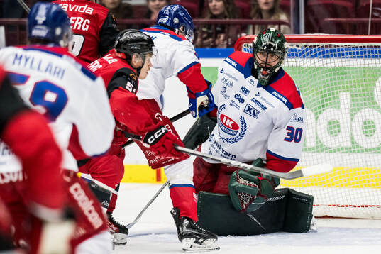Oskarshamns målvakt Tomas Rydén