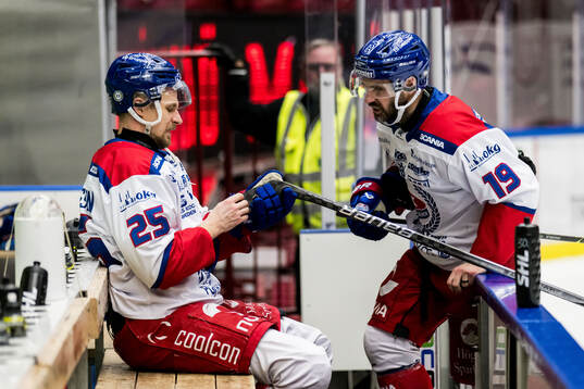 Oskarshamns Johannes Salmonsson och Martin Johansson deppar