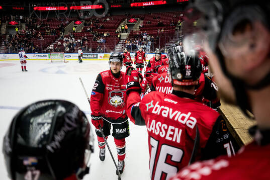 Malmö Redhawks Janne Kuokkanen jublar