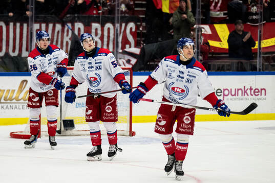 Oskarshamns Lukas Pilö, Hugo Jonasson och Johan Johnsson